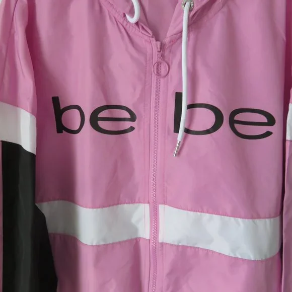 Bebe Sport Women's Blocked Hoodie Size L - Picture 3 of 5